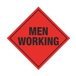 Men Working Roll-Up Sign